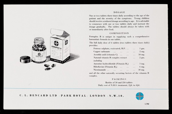 Ferraplex B effective, well-tolerated, oral therapy of iron-deficiency anaemia. 5, Lingula unguis.