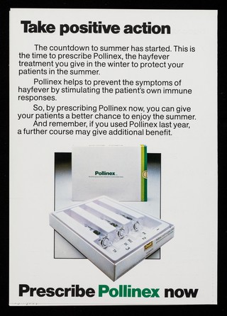 The countdown to summer has started : take positive action : prescribe Pollinex now.