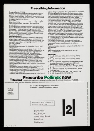 The countdown to summer has started : take positive action : prescribe Pollinex now.