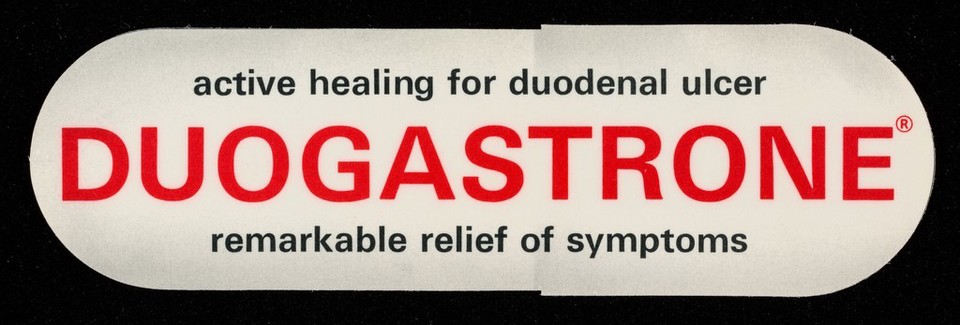 Active healing for duodenal ulcer Duogastrone remarkable relief of symptoms.
