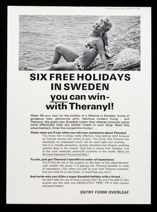 Six free holidays in Sweden : you can win- with Theranyl!.