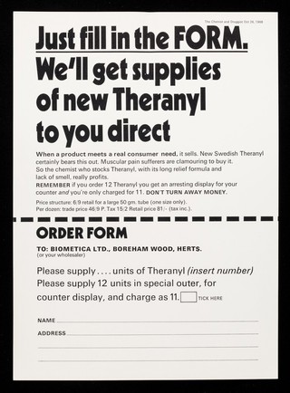 We're taking you off the hook...Theranyl!.