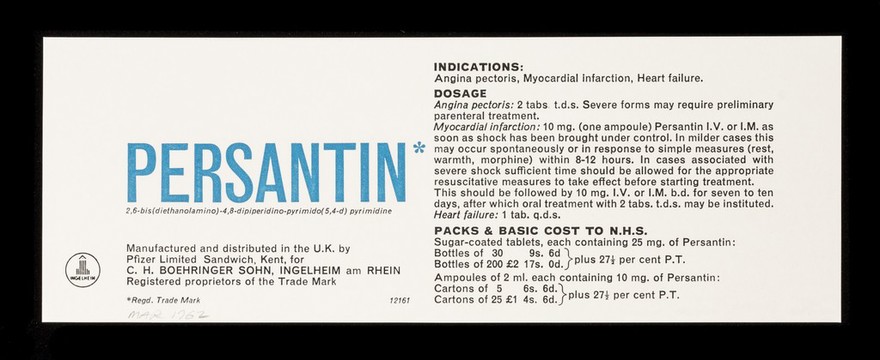 Keeping the heart patient in circulation : Persantin.