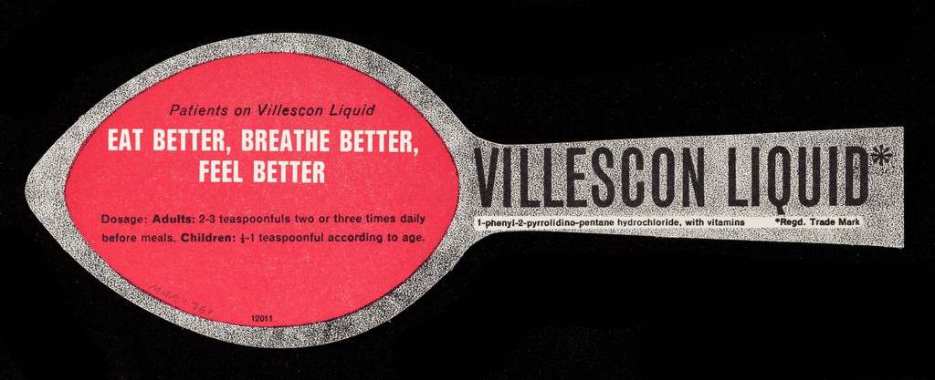 The modern tonic in traditional form : patients on Villescon Liquid eat better, breathe better, feel better.