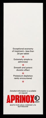 Aprinox : the low cost way to effective diuretic therapy.