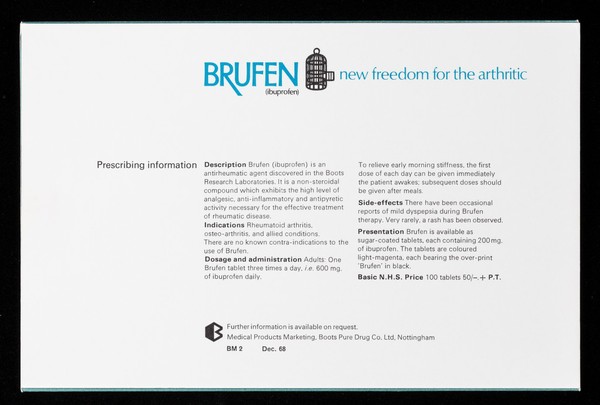 Release the arthritic patient : with Brufen (ibuprofen).