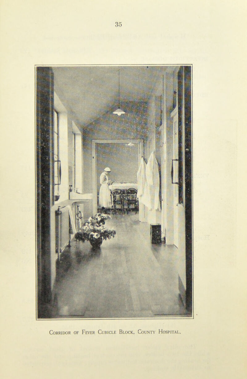 Corridor of Fever Cubicle Block, County Hospital,