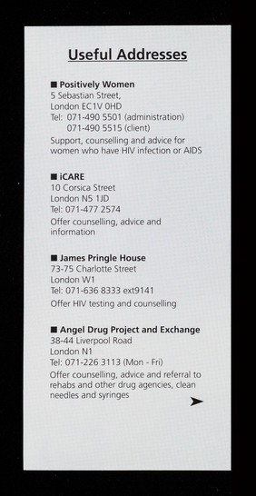 The HIV antibody test : yes or no / Islington Council HIV Unit.
