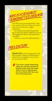 AIDS and sex : what everyone should know / issued by the Scottish Health Education Group.