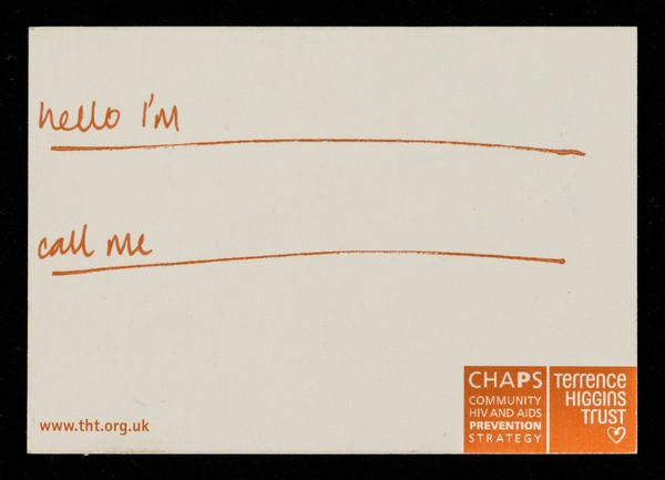Clever dick : hello I'm ... call me / CHAPS, Terrence Higgins Trust.