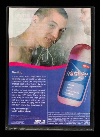 Testing : if you and your boyfriend are thinkling about fucking without condoms, then the only way to protect each other from HIV is to know that neither of you have it ... / GMFA.