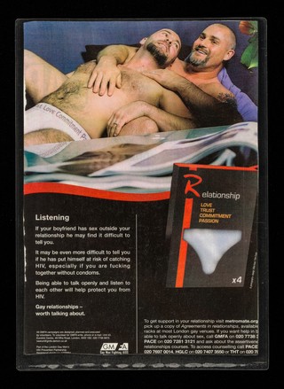 Listening : if your boyfriend has sex outside your relationship he may find it difficult to tell you : it may be even more difficult to tell you if he has put himself at risk of catching HIV, especially if you are fucking without condoms ... / GMFA.