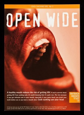 Open wide : a healthy mouth reduces the risk of getting HIV ... / Terrence Higgins Trust.