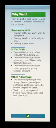HIV fast facts : abstinence / written by Brian Adams ; illustrations by Ian Akin.
