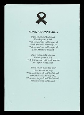 Song against AIDS.