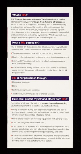 HIV : reality : discover real stories about HIV in the UK : understanding the facts is key to fighting prejudice and protecting yourself and others / Aware Ltd.