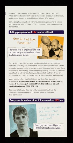 HIV : reality : discover real stories about HIV in the UK : understanding the facts is key to fighting prejudice and protecting yourself and others / Aware Ltd.