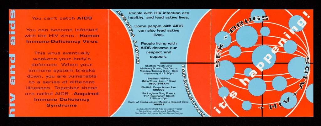 It's happening : sex + drugs +HIV +AIDS / Sheffield AIDS Education Project.