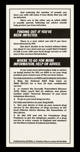 AIDS : how drug users can avoid it / SCODA.