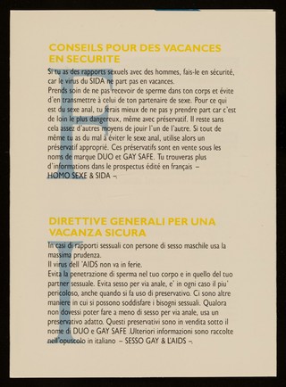 On vacation? : keep it safe! / Buro GVO.