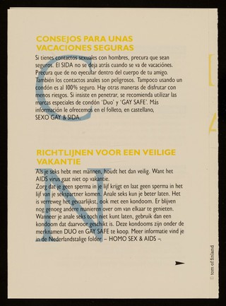 On vacation? : keep it safe! / Buro GVO.