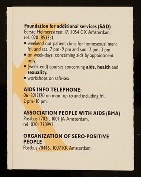 Gay sex & AIDS : English / Buro GVO.
