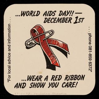 No condom? No entry : World AIDS Day - December 1st ...wear a red ribbon and show you care!.