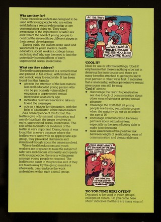 A new approach to education in safer sex : these three leaflets have been developed in response to a growing awareness of young people's lack of information about safer sex ... / Brook Advisory Centres.