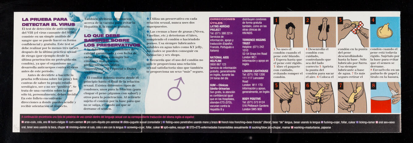 De hombre a hombre : VIH/SIDA, sexo "mas" seguro, un folleto para gays y bisexuales : information on HIV/AIDS for gay and bisexual men in Spanish / Latins Abroad Project and Camden and Islington Health Promotion Service.