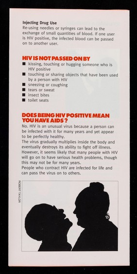 HIV? AIDS? : we're older people it's not our problem ... / The Positive Place, Age Concern Lewisham.