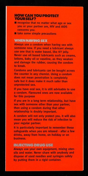 HIV? AIDS? : we're older people it's not our problem ... / The Positive Place, Age Concern Lewisham.