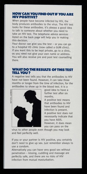 HIV? AIDS? : we're older gay men it's not our problem ... / The Positive Place, Age Concern Lewisham.