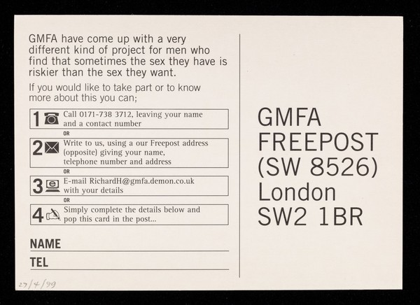 Hard times : sometimes it's hard to be as safe as you want / GMFA with the support of Boyz.