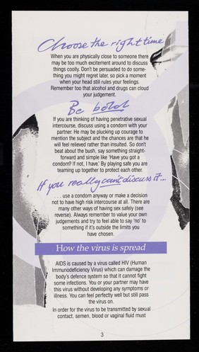 Safer sex for gay men / Health Education Authority.