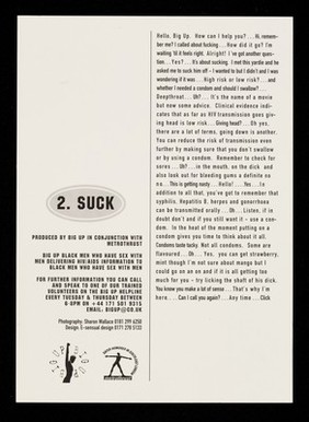 Suck / produced by Big Up in conjunction with Metrothrust ; photography by Sharon Wallace.