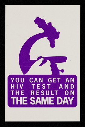 You can get an HIV test and the result on the same day / GMFA.