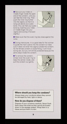 A guide to male and female condoms / Family Planning Association, Pharmacy Healthcare.