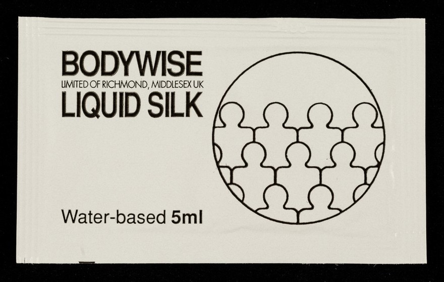 Bodywise Limited of Richmond, Middlesex  UK Liquid Silk : water-based 5ml.