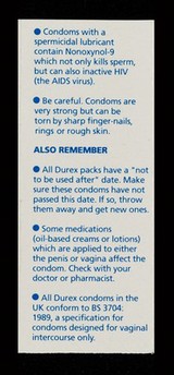 You're safer with Durex / Durex Information Service for Sexual Health.