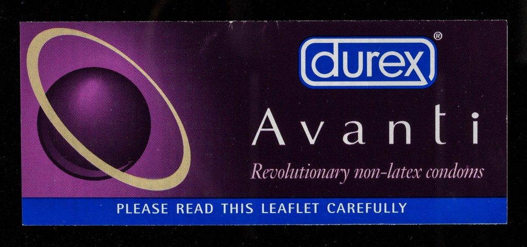 Durex Avanti revoltionary non latex condoms please read this leaflet carefully SSL International. Wellcome Collection