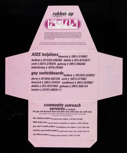 Rubber up : condoms & lubricant / produced by the Gay Men's Health Project Dublin.