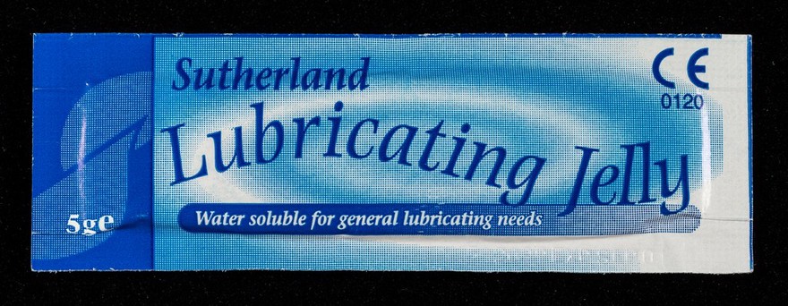 Sutherland Lubricating Jelly : water soluble for general lubricating needs.