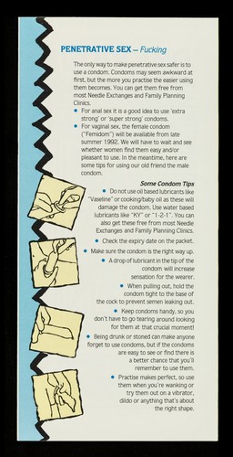 Reducing the risks : a leaflet for people who use drugs / Terrence Higgins Trust ; cartoon by Mike Linnell.