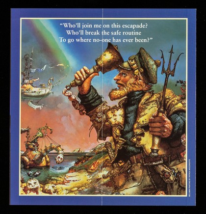 A musical journey into the imagination... : Mike Batt's The Hunting of the Snark, the musical / Prince Edward Theatre ; painting by Patrick Woodroffe ; background graphics by Mike Batt.