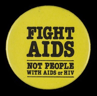 Fight AIDS : not people with AIDS or HIV.