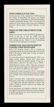 A.I.D.S. : the facts : compiled with the help and advice of doctors / The Terrence Higgins Trust.