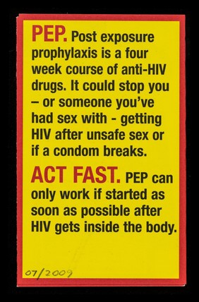 Keep this leaflet : it might be needed one day - by you, someone you have sex with or a friend / Terrence Higgins Trust.