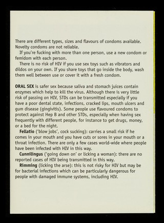 Reducing the risks : a leaflet for people who use drugs / Terrence Higgins Trust.