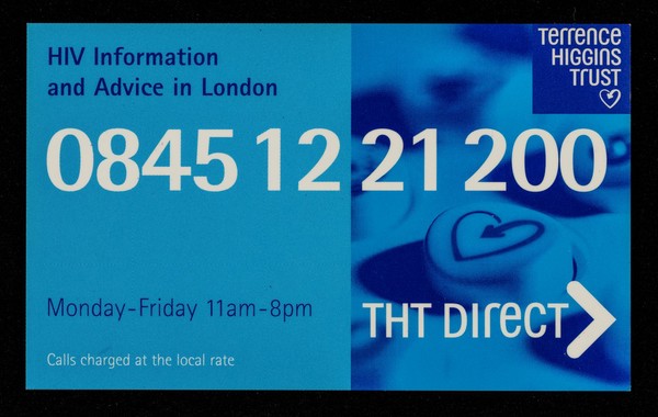 THT Direct : HIV information and advice in London / Terrence Higgins Trust.