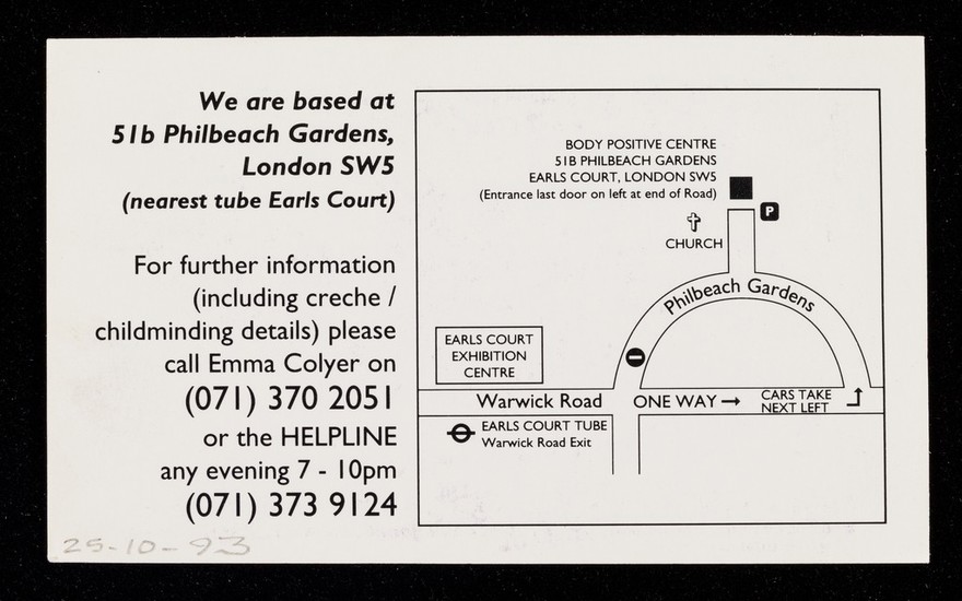 Body Positive Women : a group for women only, living with HIV or AIDS, offering support, welfare advice, complementary therapies and information in a safe environment : we are based at 51b Philbeach Gardens, London SW5 ... / Body Positive.